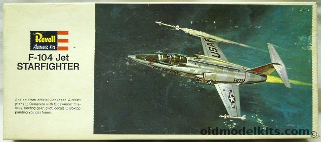 Revell 1/64 Lockheed F-104 Starfighter with Sidewinders, H142-130 plastic model kit